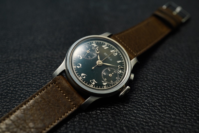 40s バーベル デイトグラフ 手巻き 3カレンダー メンズウォッチ 点検済  