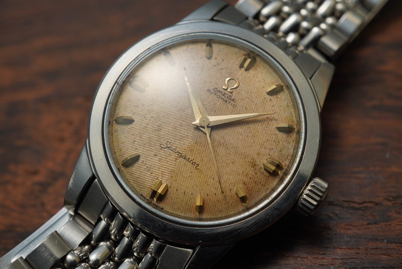 オメガ SEAMASTER オリジナルダイヤル クサビインデックス 1962年 